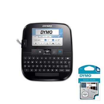 Aparat de etichetat (imprimanta etichete) Dymo LabelManager 500TS, QWERTY, (touchscreen) si 1 banda industriala poliester D1, 12mm x 5.5m, negru/alb, S0946410, 16959 Aparat de etichetat (imprimanta etichete) Dymo LabelManager 500TS, QWERTY, (touchscreen) si 1 banda industriala poliester D1, 12mm x 5.5m, negru/alb, S0946410, 16959