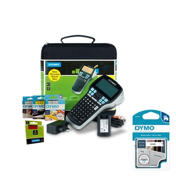 Aparat etichetat (imprimanta etichete) DYMO LabelManager 420P, ABC, kit cu servieta, conectare la PC si 1 banda industriala poliester D1, 12mm x 5.5m, negru/alb, S0915480, 16959 Aparat etichetat (imprimanta etichete) DYMO LabelManager 420P, ABC, kit cu servieta, conectare la PC si 1 banda industriala poliester D1, 12mm x 5.5m, negru/alb, S0915480, 16959