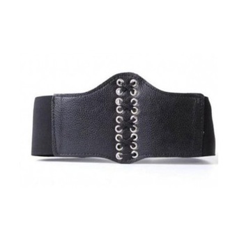 Curea elastica lata tip corset, neagra Curea elastica lata tip corset, neagra