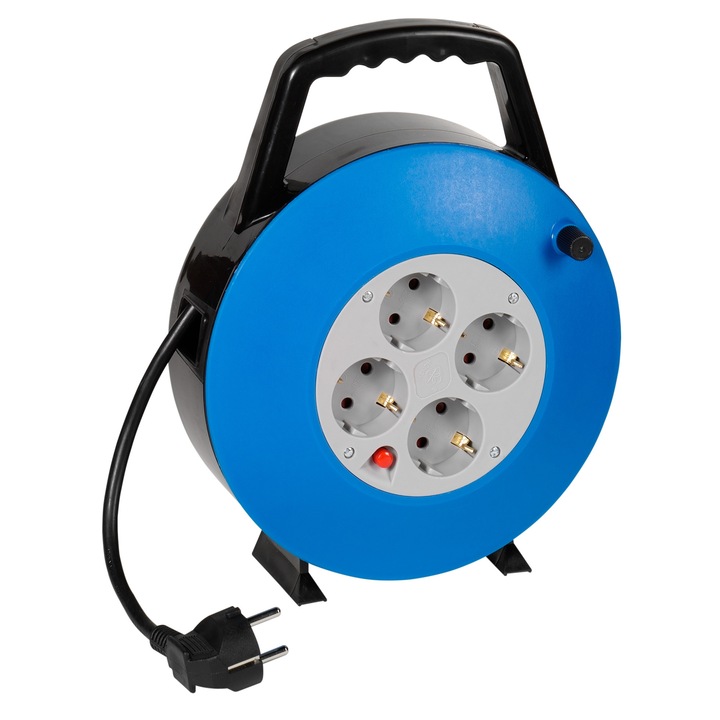 Макара Vivanco 61150, Шуко гнезда, син ,10 метра кабел