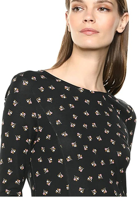 Rochie dama, Lark & ​​​​Ro, Viscoza, Negrudaa, Negru mat