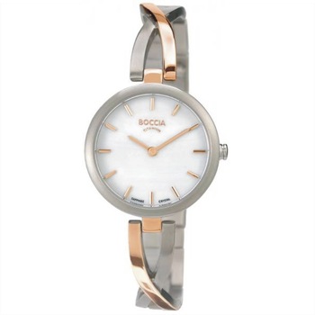 Ceas Boccia 3239-02, titan, bicolor, carcasa 27mm Ceas Boccia 3239-02, titan, bicolor, carcasa 27mm