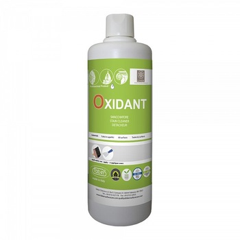 Solutie pe baza de apa pentru indepartarea petelor galbene si taninilor provocate de umezeala Oxidant, 1l, Faber, pentru piatra naturala, ciment, caramida aparenta, ceramica Solutie pe baza de apa pentru indepartarea petelor galbene si taninilor provocate de umezeala Oxidant, 1l, Faber, pentru piatra naturala, ciment, caramida aparenta, ceramica