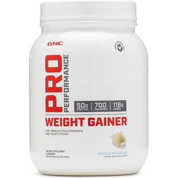 GNC Pro Performance® Weight Gainer, Formula Proteica Pentru Crestere In Greutate, cu Aroma de Vanilie, 1134 g GNC Pro Performance® Weight Gainer, Formula Proteica Pentru Crestere In Greutate, cu Aroma de Vanilie, 1134 g