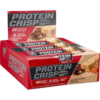 Baton Proteic BSN® Syntha-6® Protein Crisp, aroma de covrigei sarati cu caramel, 12 batoane x 57 g Baton Proteic BSN® Syntha-6® Protein Crisp, aroma de covrigei sarati cu caramel, 12 batoane x 57 g