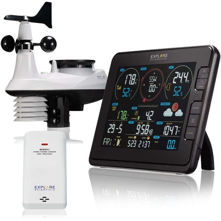 Метеорологична станция Explore Scientific Professional WIFI, 7 в 1