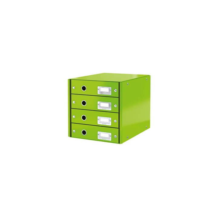 Suport documente cu 4 sertare, Leitz, Carton laminat, Verde