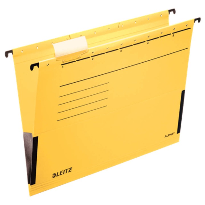 Aitz окачен файл с Leitz Alpha маншон, жълт