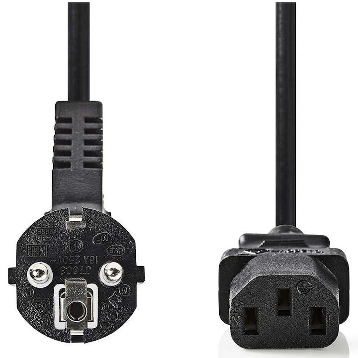 Nedis CEGP10000BK20 tápkábel (C13), 2m
