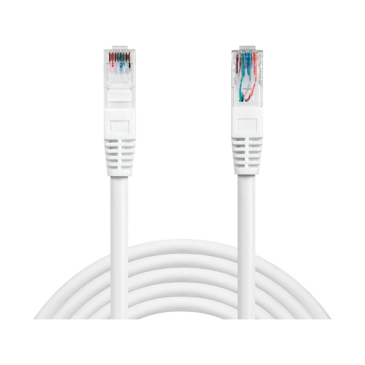 Sandberg CAT6 UTP Patch Cable 1m White, 170324, Hálózati kábelek
