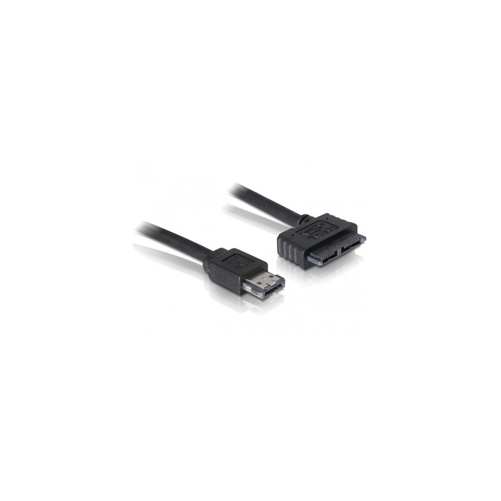 Delock eSATAp - Slimline SATA 13 tűs kábel 0,5m / 1m (DL-84414)