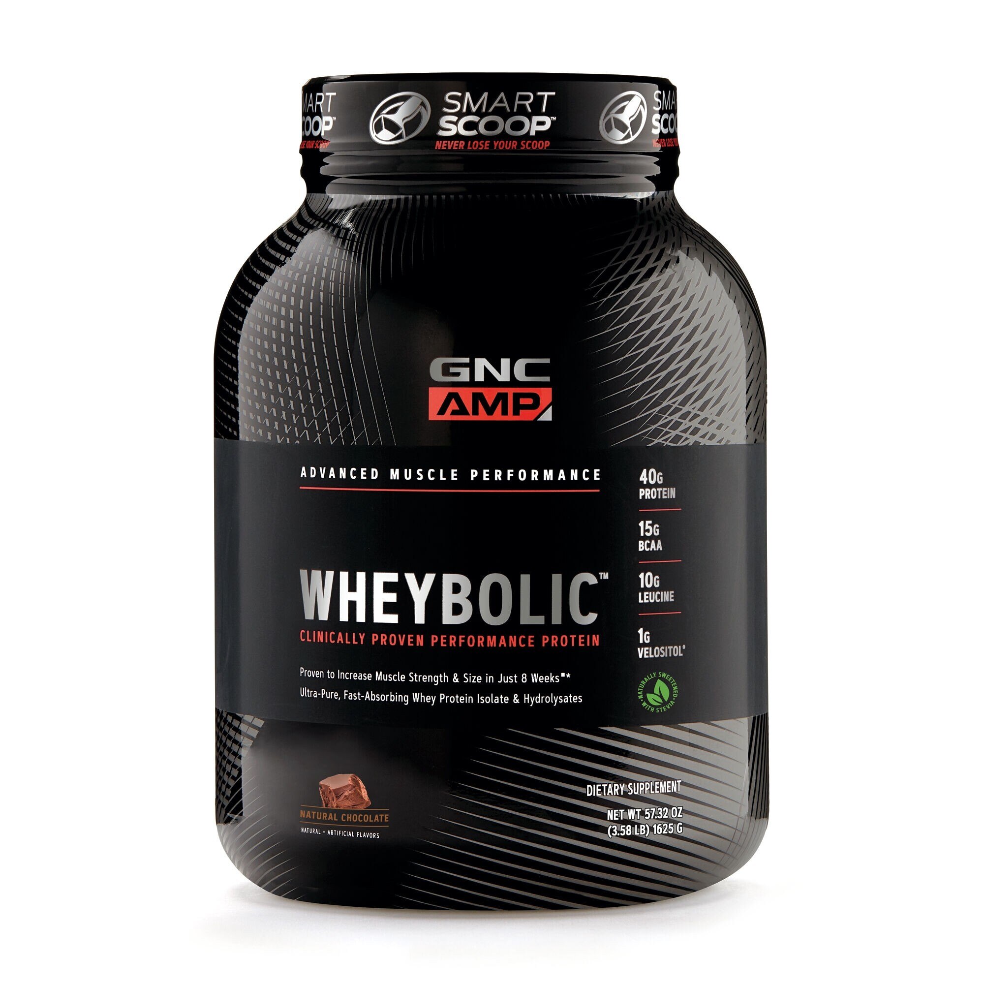 GNC AMP Wheybolic™ Proteina din Zer, cu Aroma Naturala de Ciocolata, 1625 g