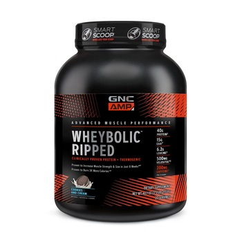 GNC AMP Wheybolic™ Ripped, Proteina din Zer, cu Aroma de Biscuiti cu Crema, 1155 g GNC AMP Wheybolic™ Ripped, Proteina din Zer, cu Aroma de Biscuiti cu Crema, 1155 g