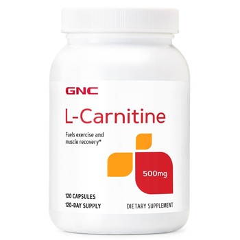 GNC L-Carnitine 500mg, L-Carnitina, 120 Cps GNC L-Carnitine 500mg, L-Carnitina, 120 Cps