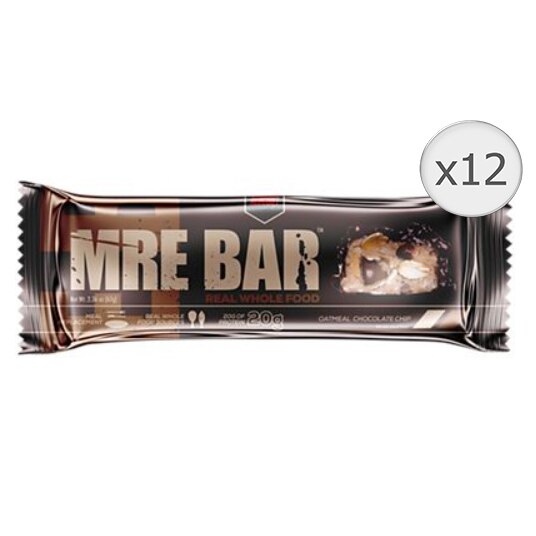 Baton Proteic Redcon1 Mre Bar, aroma de ovaz si bucati de ciocolata, 12 batoane x 67 g