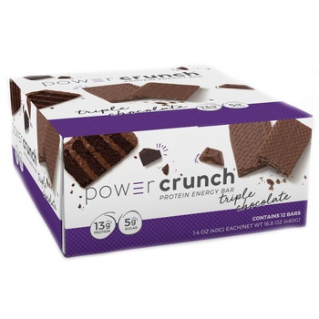 Napolitana Proteica Power Crunch® Protein Energy Bar, aroma de ciocolata tripla, 12 napolitane x 40 g Napolitana Proteica Power Crunch® Protein Energy Bar, aroma de ciocolata tripla, 12 napolitane x 40 g