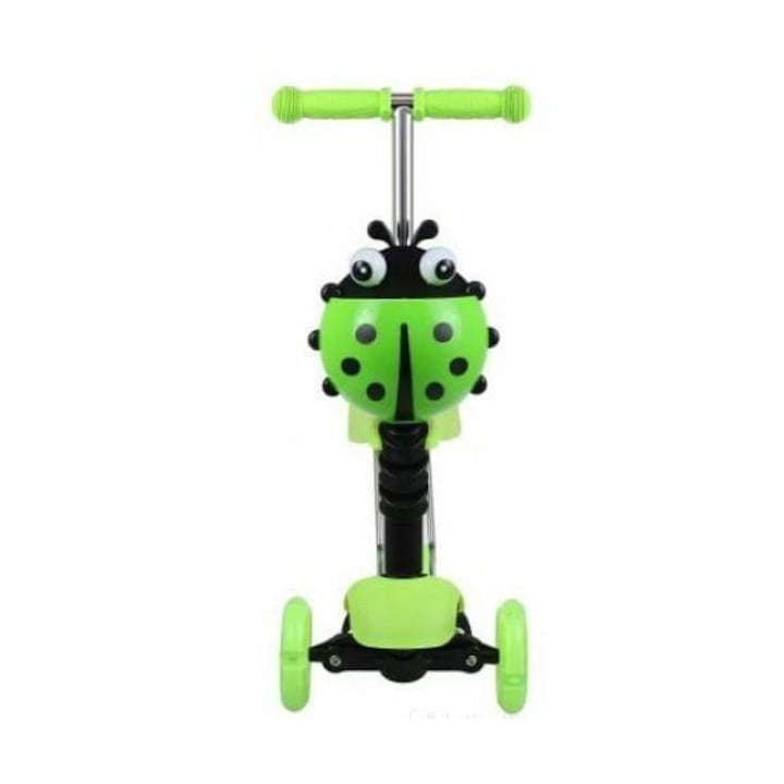 Tricicleta 5 in 1, Cu control parental, Verde/Negru