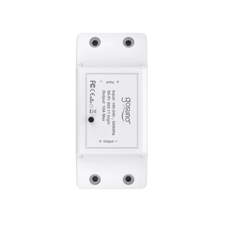 Intrerupator Smart WiFi Gosund SW3, Control vocal si aplicatie, Alb