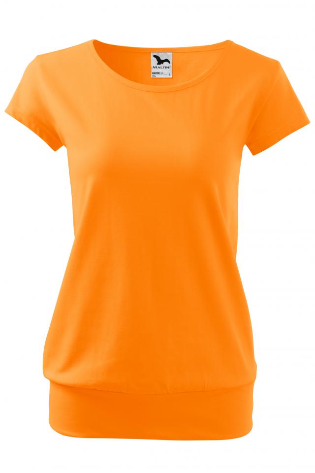 Tricou pentru dama City, Tangerine orange