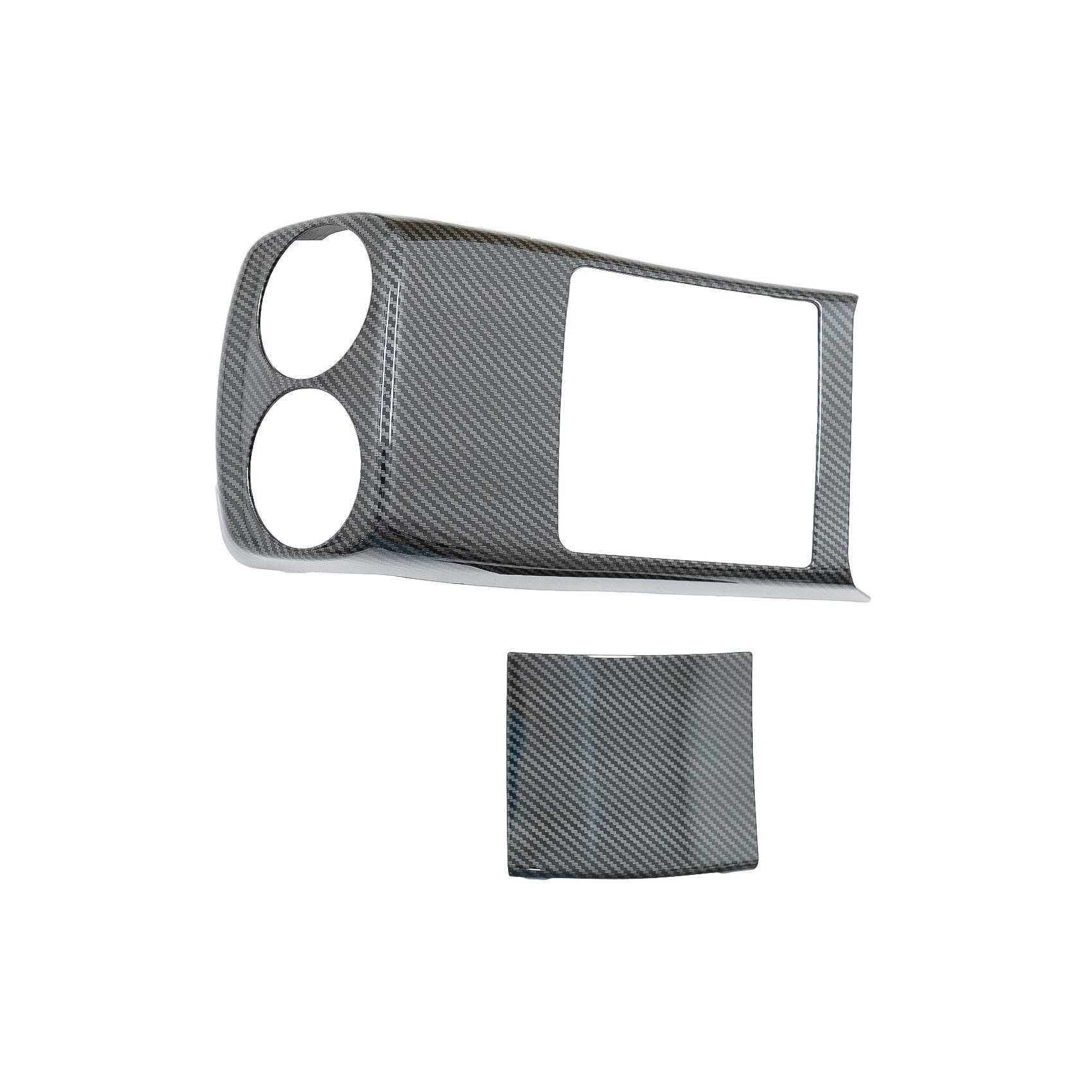 Set 2 Ornamente interior Consola Centrala Spate compatibil cu Mercedes A-Class W177 V177 (2018-Up) Carbon