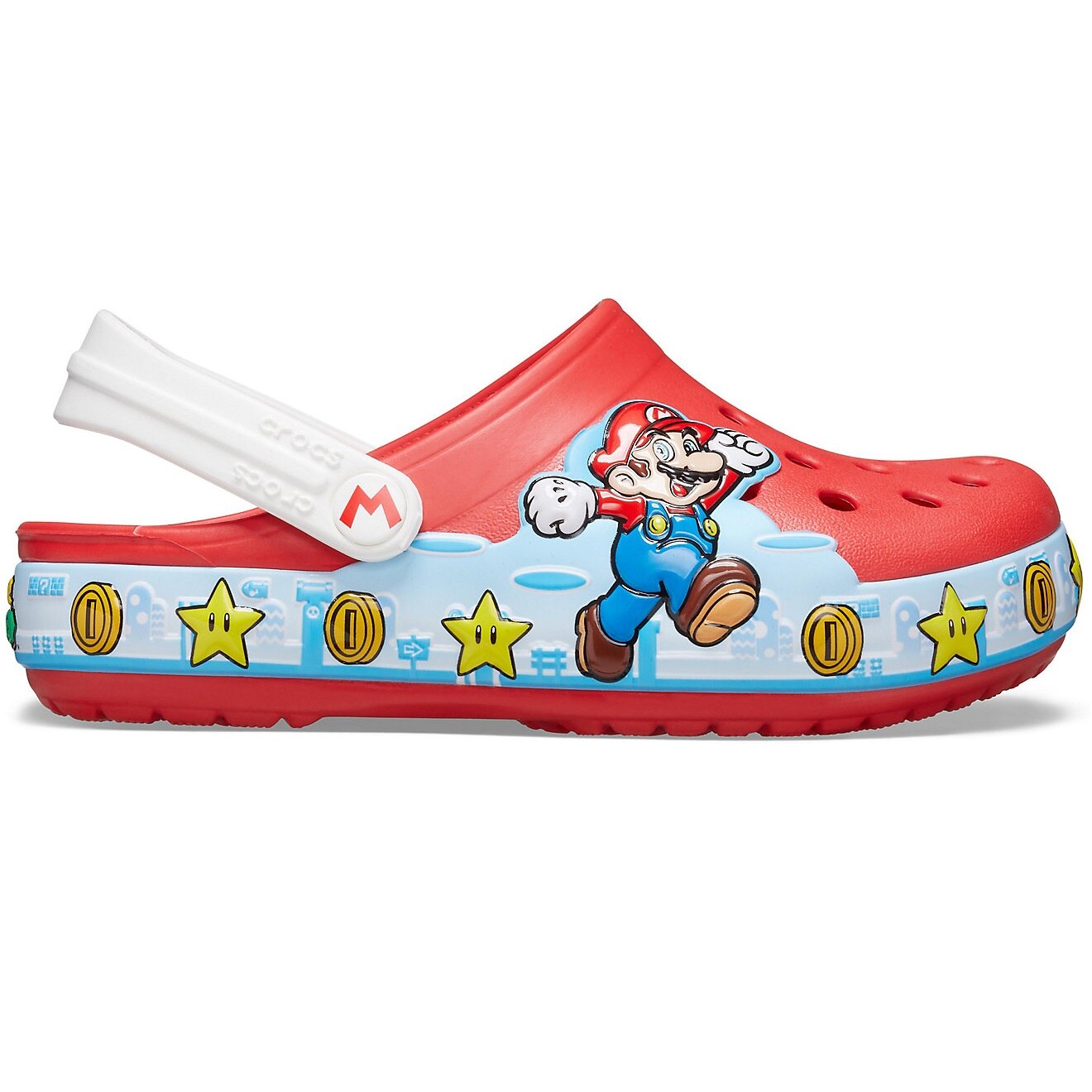 Papuci Crocslights Fun Lab Super Mario, Rosu
