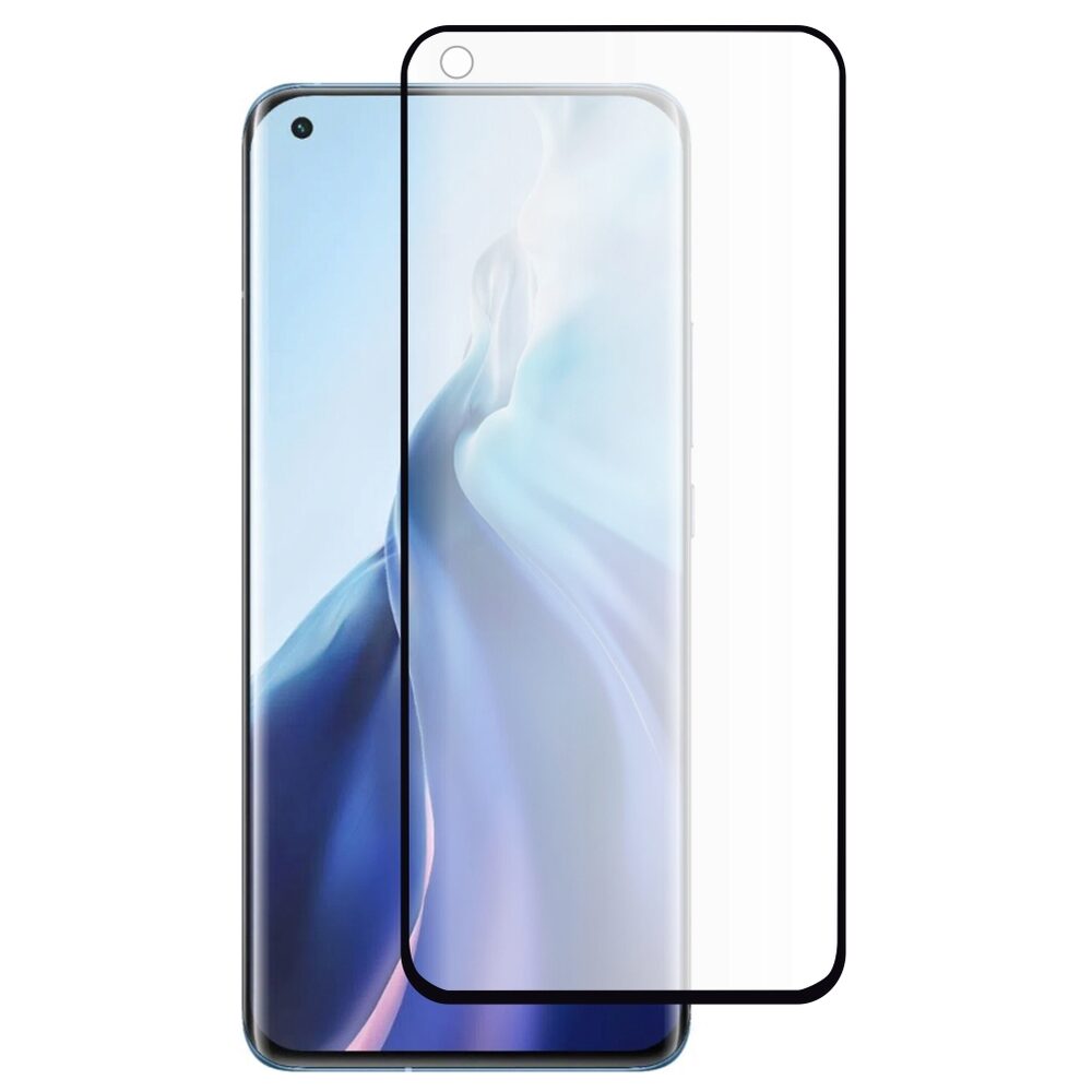 Folie Sticla BestSuit Full Cover NanoGlass Hot Bending pentru Xiaomi Mi 11 / Mi 11 Ultra, 3D, Negru