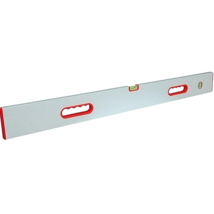 Dreptar aluminiu cu 2 manere din plastic si 2 bule tip BMI-689180RS, lungime 1.8m, sectiune 100x18mm