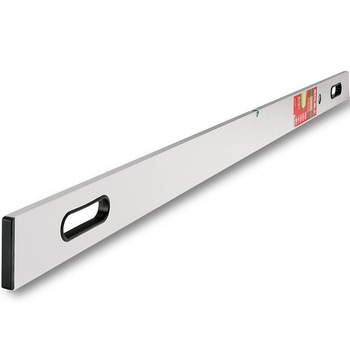 Dreptar aluminiu cu 2 manere din plastic si 2 bule tip BMI-689200RS,lungime 2,0m,sectiune 100x18mm Dreptar aluminiu cu 2 manere din plastic si 2 bule tip BMI-689200RS,lungime 2,0m,sectiune 100x18mm