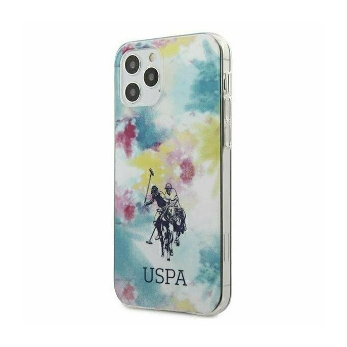 Husa US Polo Tie & Dye pentru iPhone 12 Pro / iPhone 12, Multicolor design