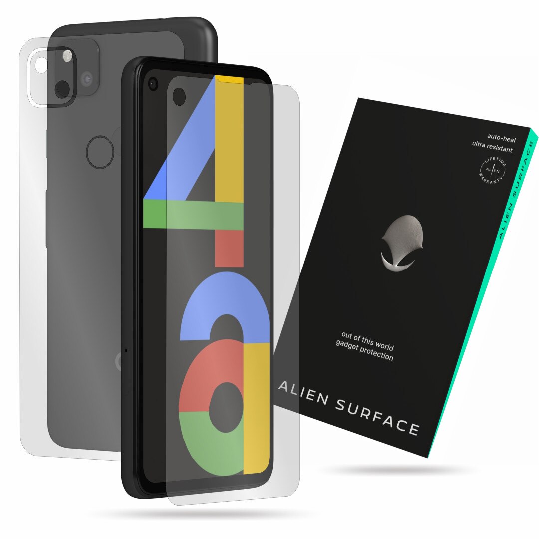 Folie Alien Surface, compatibila cu Google Pixel 4a, protectie ecran, spate
