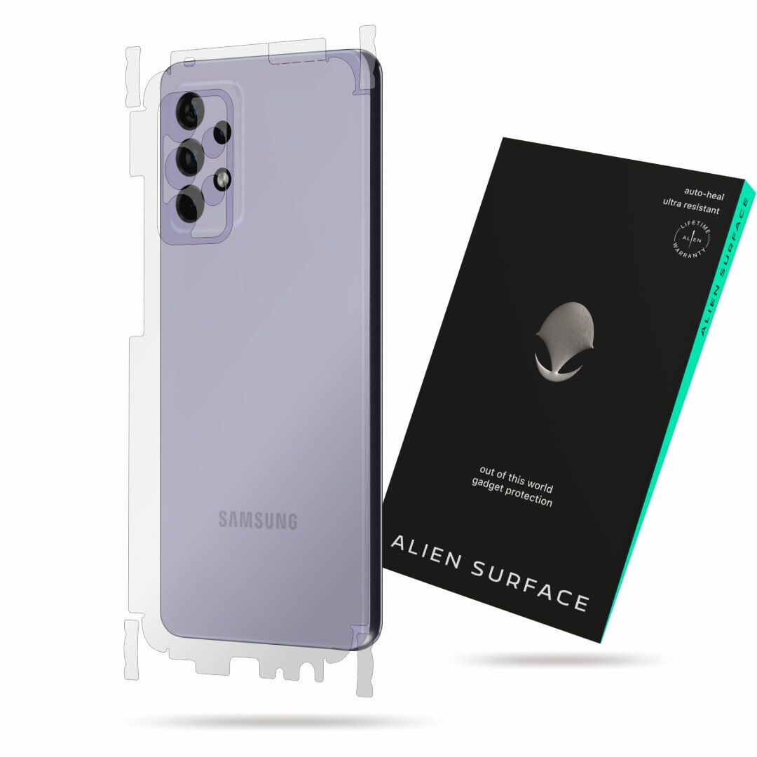 Folie Alien Surface, compatibila cu Samsung Galaxy A52 5G, protectie spate, laterale