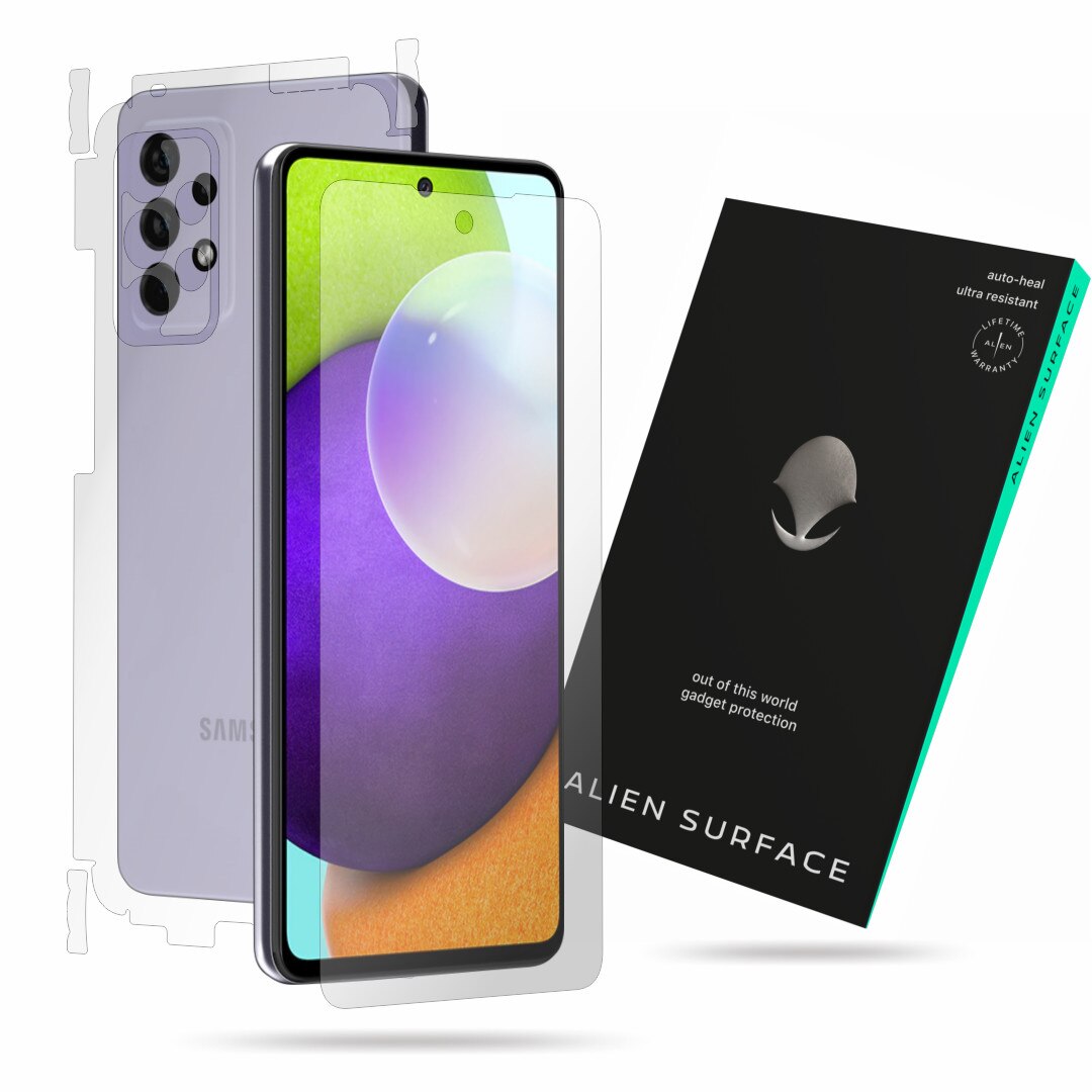 Folie Alien Surface, compatibila cu Samsung Galaxy A52 5G, protectie ecran, spate, laterale