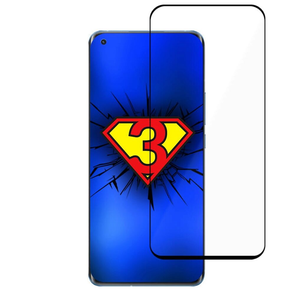 Folie Sticla 3MK HardGlass Max pentru Xiaomi Mi 11 / Mi 11 Ultra, 3D, Full Cover, Negru