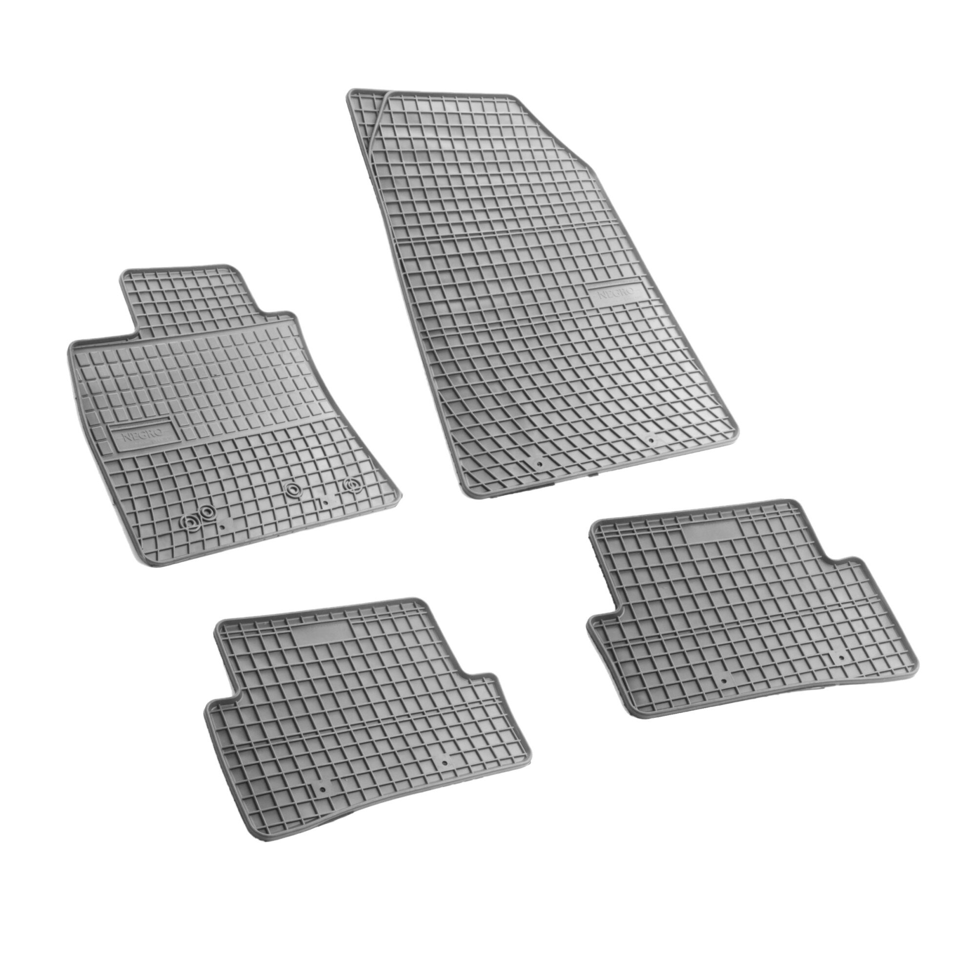 Set covorase AutoLux, presuri, cauciuc, pentru Renault Clio 3 2005-2012, gri, 4 buc