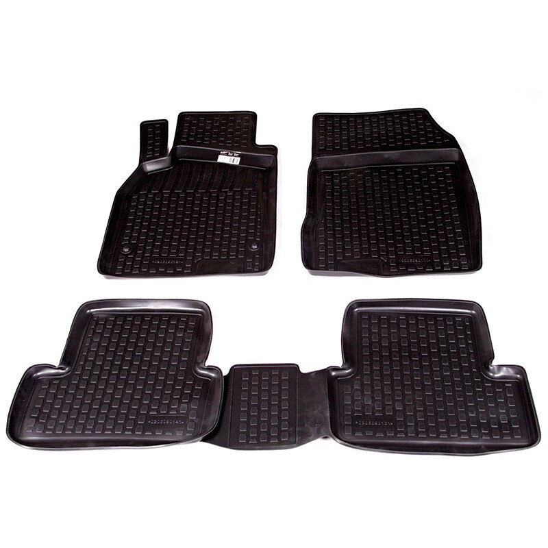 Set covorase AutoLux, presuri tip tavita, cauciuc, pentru Renault Fluence 2010-, negru, 4 buc