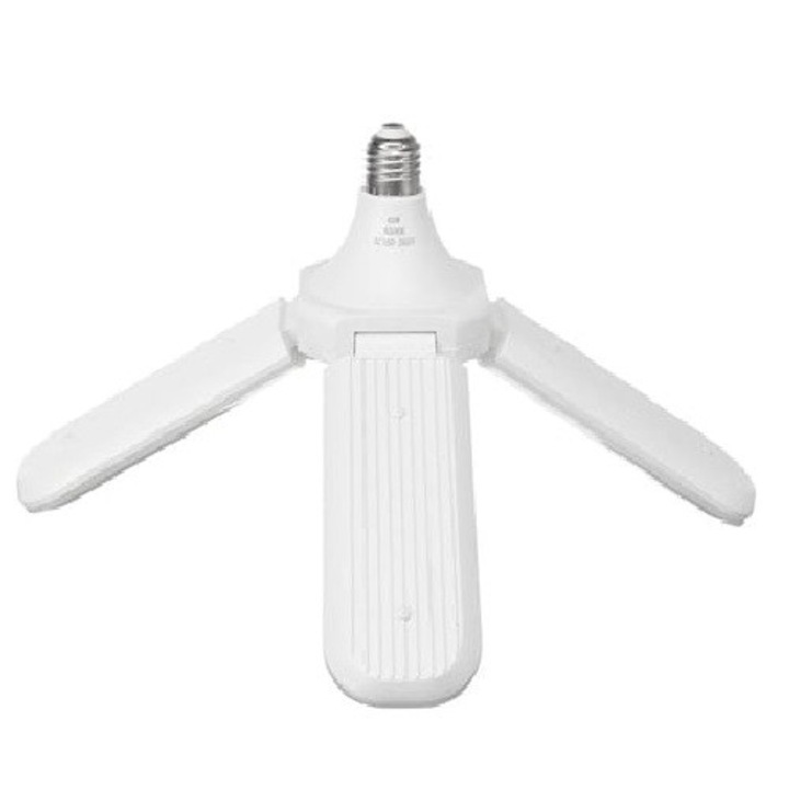 Lampa pliabila LED (plafoniera), tip elice, cu 3 brate, 60 w, soclu E27, clasa energetica A, long life 40000 h