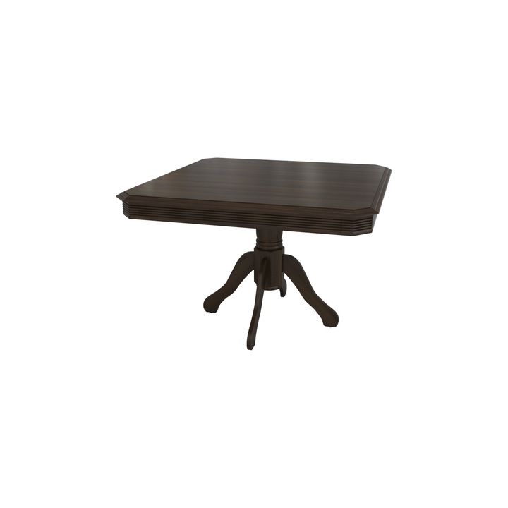 Masa bucatarie CB Furniture, MB-66, culoare walnut, 110x110x77 cm