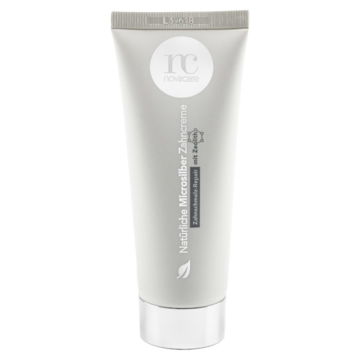 Pasta de dinti naturala antibacteriana, brand NovaCare, pentru remineralizare cu micro-argint, 75 ml