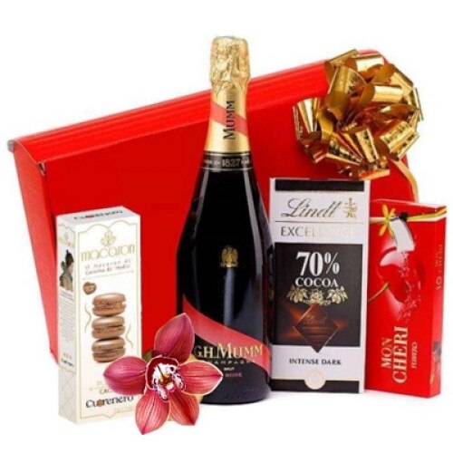 Cos cadou Mumm Gift, GourmetGift, 1020g