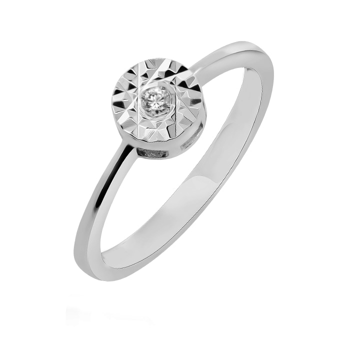 Inel cu diamant, Ilex Gold, 53 mm, 277738