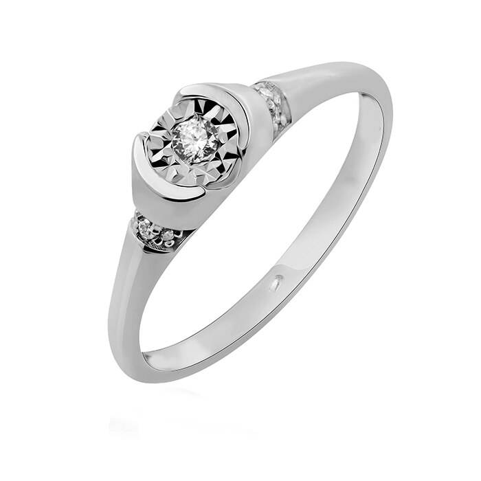 Inel cu diamante, Ilex Gold, 275136, 53 mm