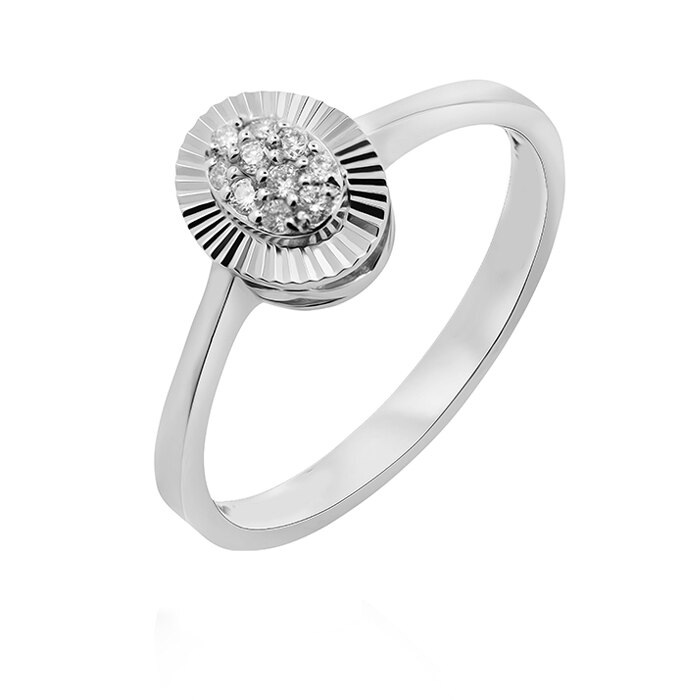 Inel cu diamante, Ilex Gold, 275097, 54 mm