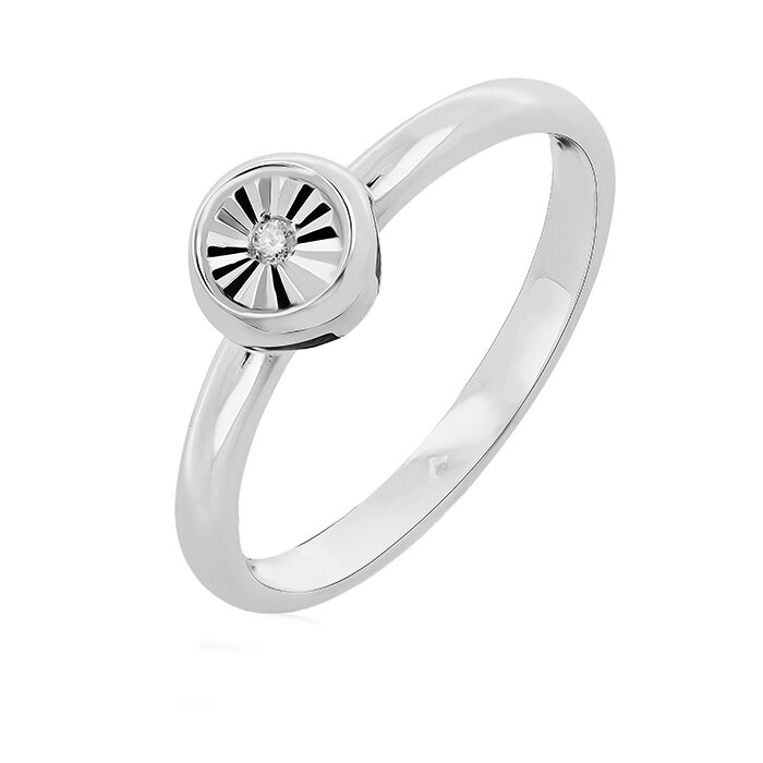 Inel cu diamante, Ilex Gold, 275122, 55 mm