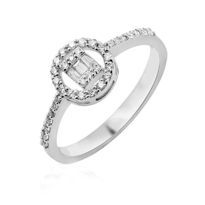 Inel cu diamante, Ilex Gold, 275095, 56 mm