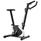 Bicicleta de fitness cu centura de rezistenta, vidaXL, Metal, 64 x 41 x 104 cm, Negru