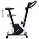 Bicicleta de fitness cu centura de rezistenta, vidaXL, Metal, 64 x 41 x 104 cm, Negru