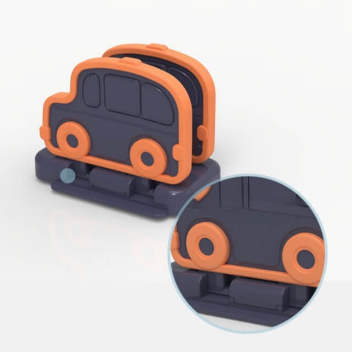 Set 2 sigurante, Empria, pentru geamuri/usi glisante, 11x6.5x0.7 cm, albastru inchis