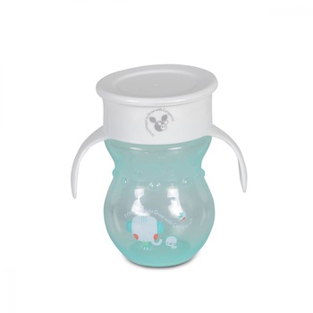 Cana 360grade cu manere Magic Cup Turquoise Cana 360grade cu manere Magic Cup Turquoise