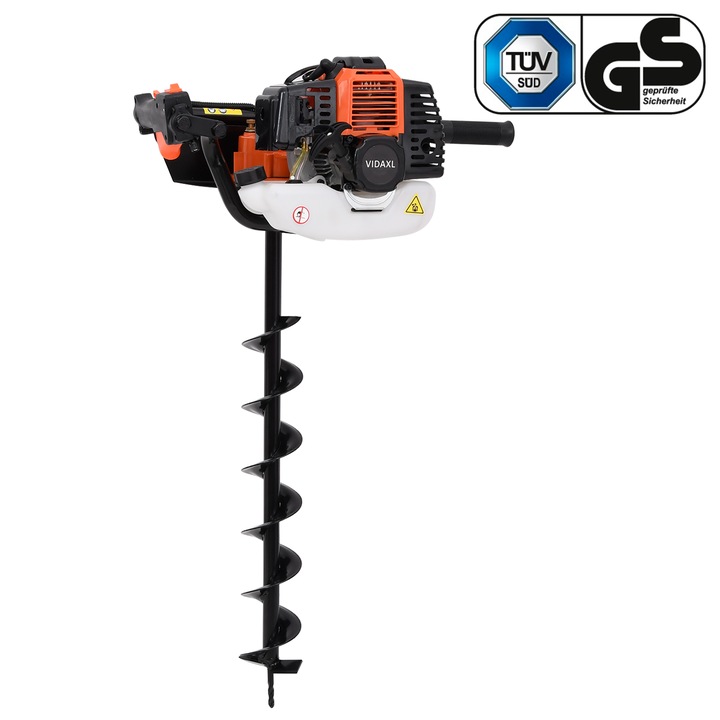 Set de 8 Burghiu foreza vidaXL, Otel, 72 cm