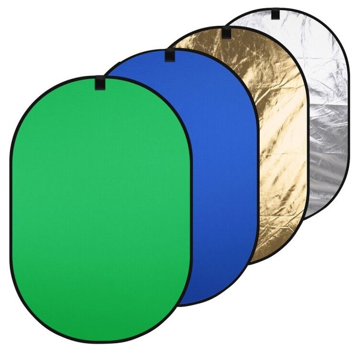 Set 4 bucati blenda ovala, AbestStudio, 4 in 1, Multicolor, 150x200 cm